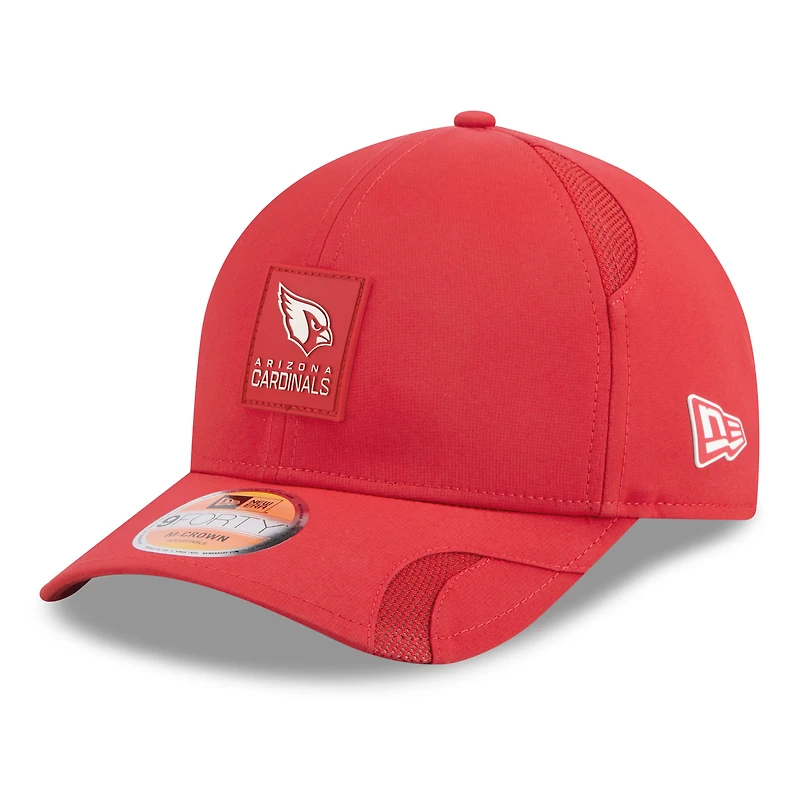 Men's New Era Cardinal Arizona Cardinals 2025 Sideline M-Crown 9FORTY Adjustable Hat