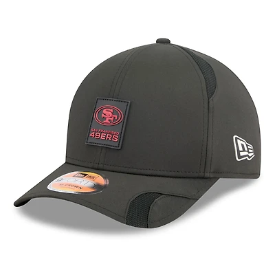 Men's New Era Black San Francisco 49ers 2025 Sideline  M-Crown 9FORTY Adjustable Hat