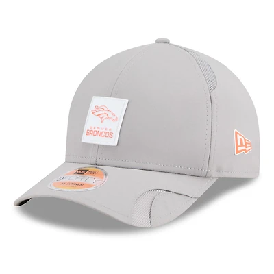Men's New Era Gray Denver Broncos 2025 Sideline  M-Crown 9FORTY Adjustable Hat