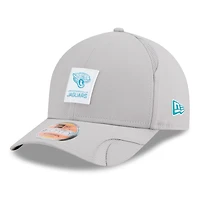 Men's New Era Gray Jacksonville Jaguars 2025 Sideline  M-Crown 9FORTY Adjustable Hat