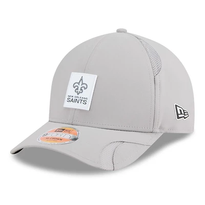 Men's New Era Gray New Orleans Saints 2025 Sideline  M-Crown 9FORTY Adjustable Hat