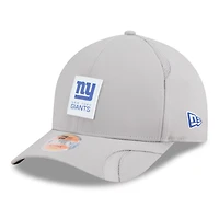Men's New Era Gray New York Giants 2025 Sideline  M-Crown 9FORTY Adjustable Hat