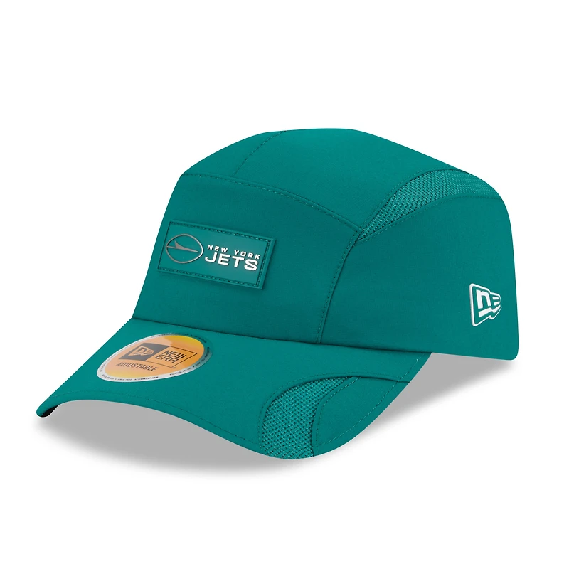 Men's New Era Green New York Jets 2025 Sideline  Runner Adjustable Hat
