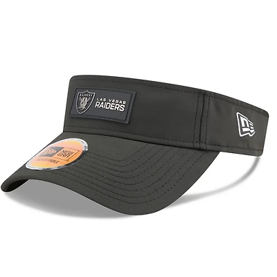 Men's New Era Black Las Vegas Raiders 2025 Sideline  Visor
