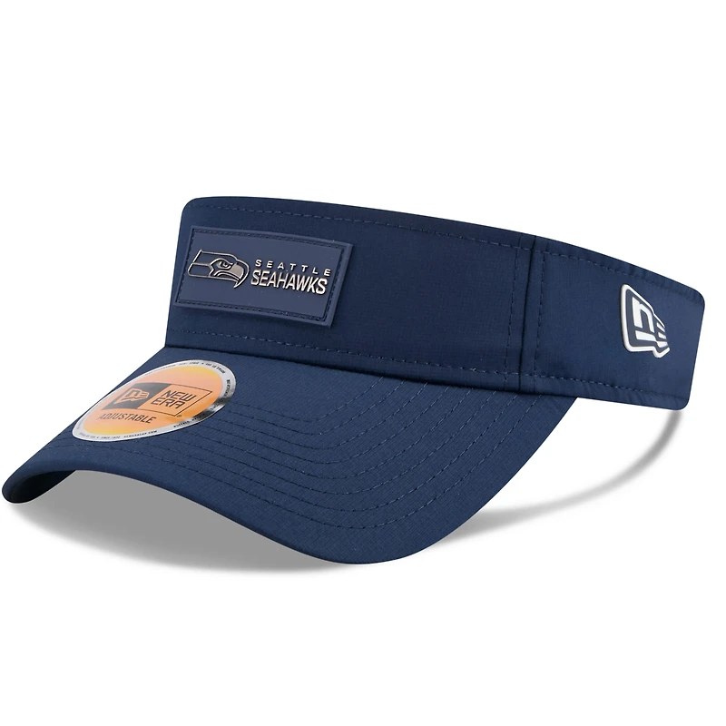 Men's New Era College Navy Seattle Seahawks 2025 Sideline  Visor