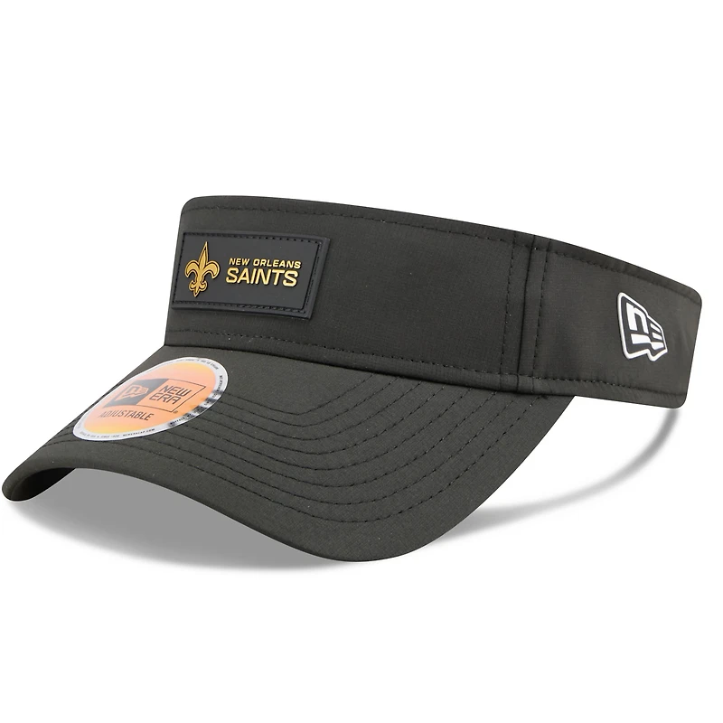 Men's New Era Black New Orleans Saints 2025 Sideline  Visor