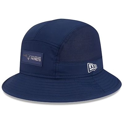 Men's New Era Navy New England Patriots 2025 Sideline  Bucket Hat