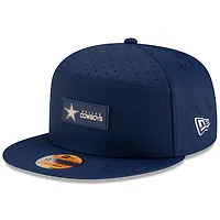 Men's New Era Navy Dallas Cowboys 2025 Sideline  Split Panel 9FIFTY Snapback Hat