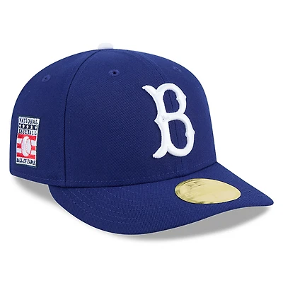 Men's New Era Royal Brooklyn Dodgers Baseball Hall of Fame 59FIFTY Low Profile Fitted Hat