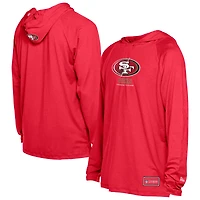 Men's New Era  Scarlet San Francisco 49ers Functional Fandom Hoodie
