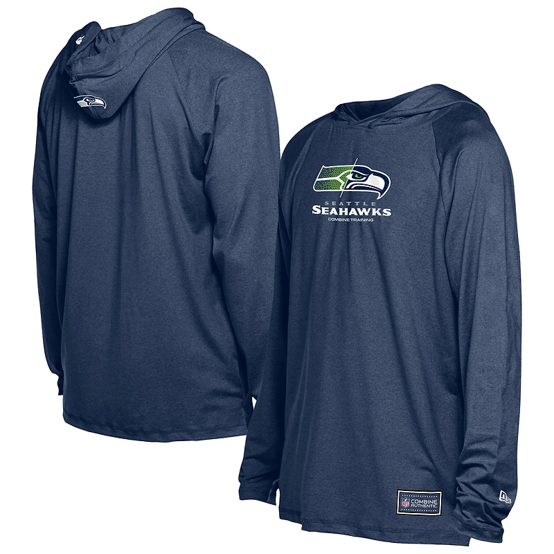 Men's New Era College Navy Seattle Seahawks Functional Fandom Hoodie