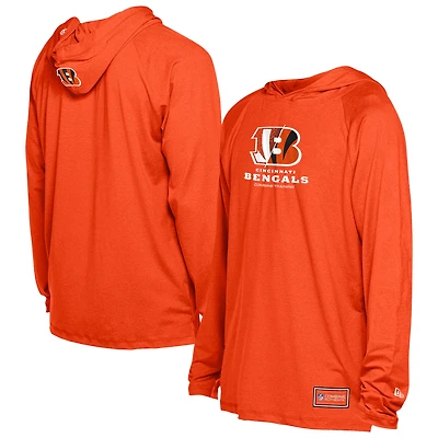 Men's New Era  Orange Cincinnati Bengals Functional Fandom Hoodie