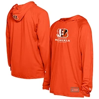 Men's New Era  Orange Cincinnati Bengals Functional Fandom Hoodie