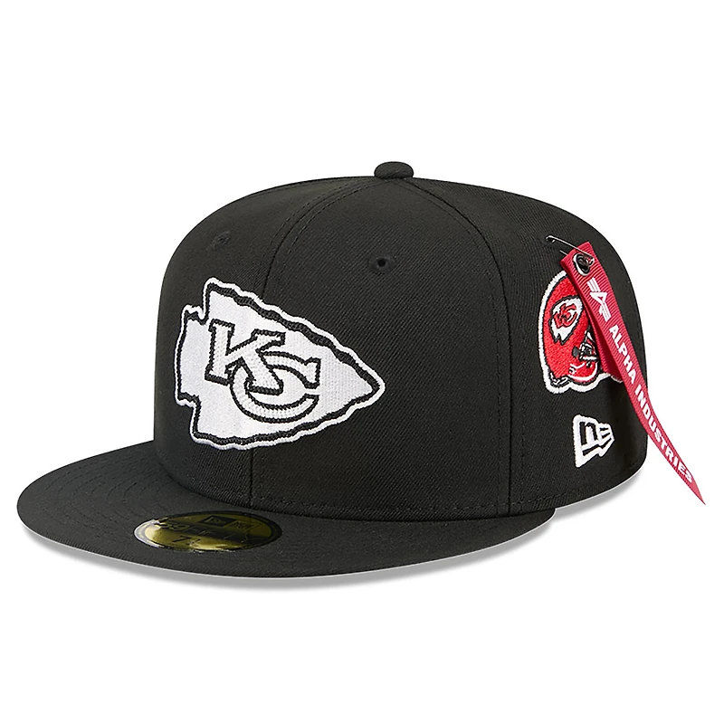 Men's New Era x Alpha Industries Black Kansas City Chiefs 59FIFTY Fitted Hat
