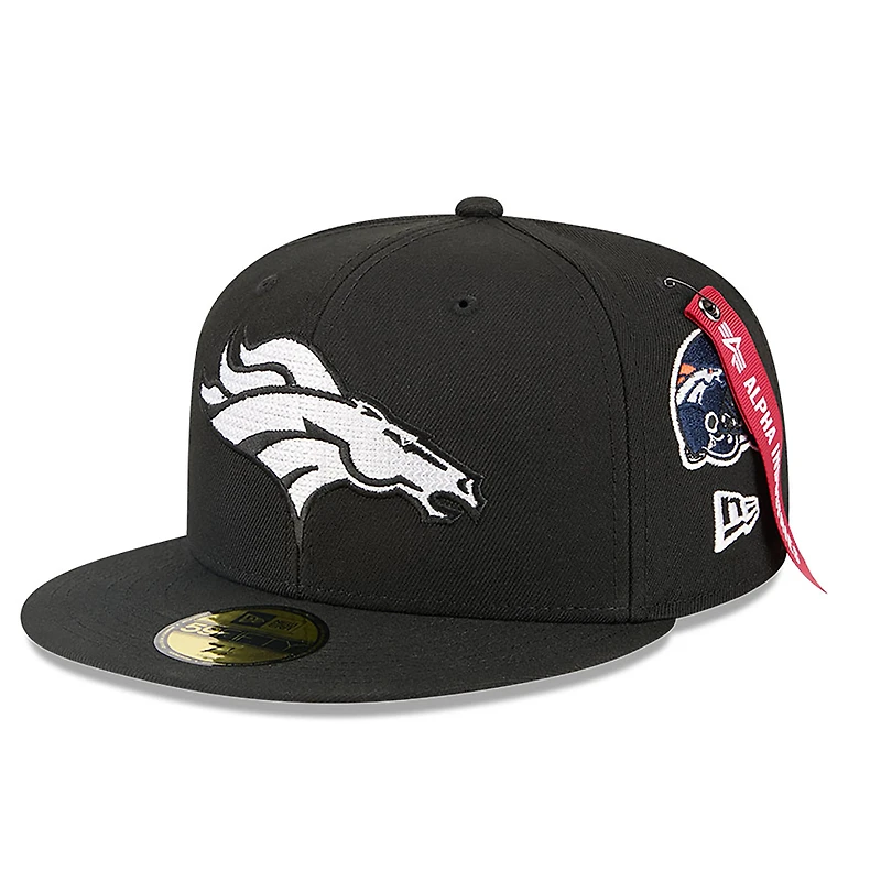 Men's New Era x Alpha Industries  Black Denver Broncos 59FIFTY Fitted Hat