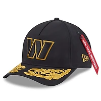 Men's New Era x Alpha Industries  Black Washington Commanders A-Frame 9FORTY Adjustable Hat