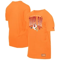 Men's New Era  Orange Tampa Bay Buccaneers Combine Authentic Training Throwback T-Shirt