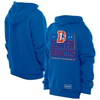 Men's New Era Royal Denver Broncos Combine Authentic Local State Throwback Hoodie