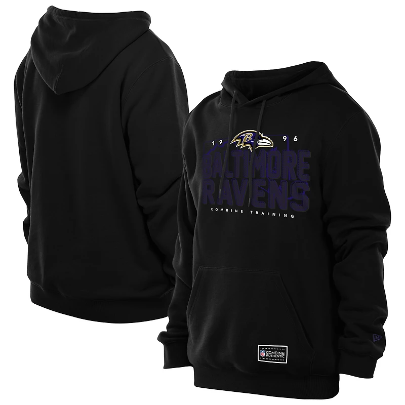 Men's New Era Black Baltimore Ravens Combine Authentic Local State Hoodie
