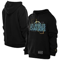 Men's New Era Black Los Angeles Chargers Combine Authentic Local State Hoodie