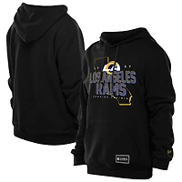 Men's New Era Black Los Angeles Rams Combine Authentic Local State Hoodie