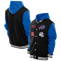 Men's New Era Black Buffalo Bills Full-Snap Fleece Hoodie Jacket
