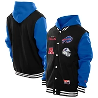 Men's New Era Black Buffalo Bills Full-Snap Fleece Hoodie Jacket