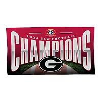WinCraft Georgia Bulldogs 2024 SEC Football Conference Champions Locker Room 22'' x 42'' On-Field One-Sided Towel