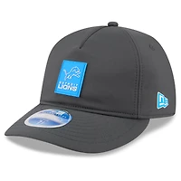 Men's New Era Charcoal Detroit Lions 2025 Sideline Cold Weather Retro Crown 59FIFTY Fitted Hat