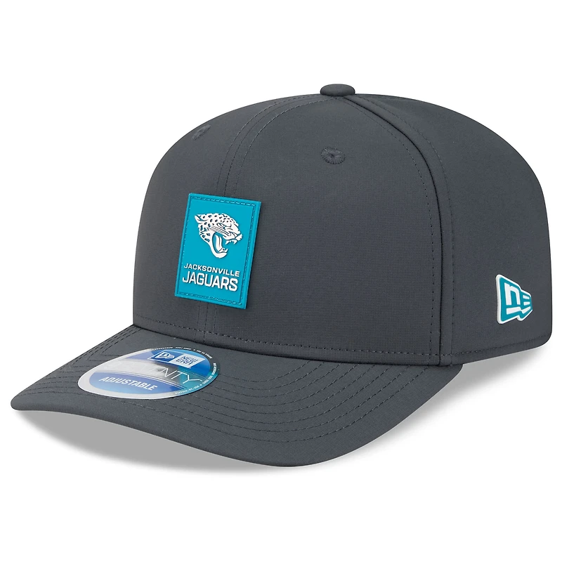 Men's New Era Charcoal Jacksonville Jaguars 2025 Sideline Cold Weather 9SEVENTY Adjustable Hat