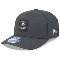 Men's New Era Charcoal Las Vegas Raiders 2025 Sideline Cold Weather 9SEVENTY Adjustable Hat