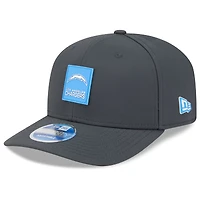 Men's New Era Charcoal Los Angeles Chargers 2025 Sideline Cold Weather 9SEVENTY Adjustable Hat