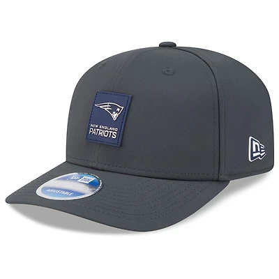 Men's New Era Charcoal New England Patriots 2025 Sideline Cold Weather 9SEVENTY Adjustable Hat
