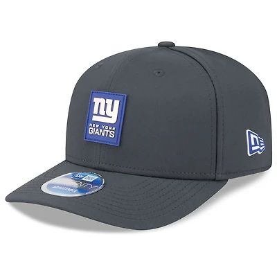 Men's New Era Charcoal New York Giants 2025 Sideline Cold Weather 9SEVENTY Adjustable Hat