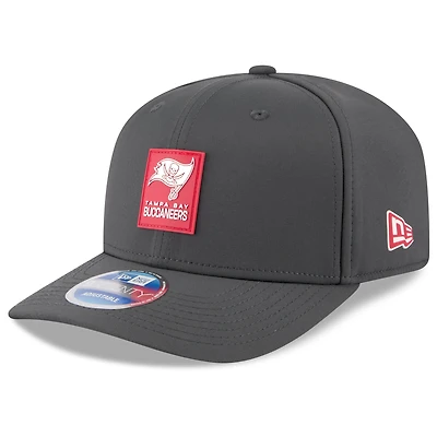 Men's New Era Charcoal Tampa Bay Buccaneers 2025 Sideline Cold Weather 9SEVENTY Adjustable Hat