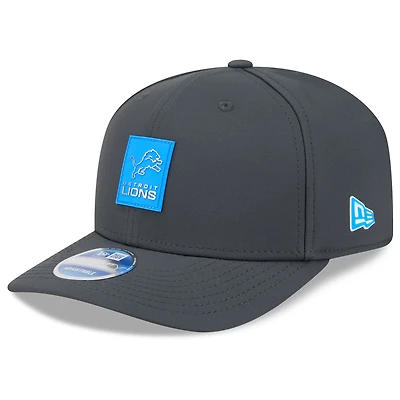 Men's New Era Charcoal Detroit Lions 2025 Sideline Cold Weather 9SEVENTY Adjustable Hat