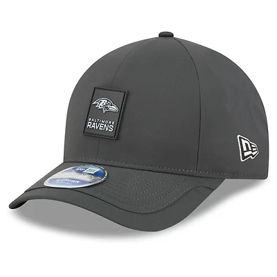 Men's New Era Charcoal Baltimore Ravens 2025 Sideline Cold Weather 9FORTY M-Crown Adjustable Hat