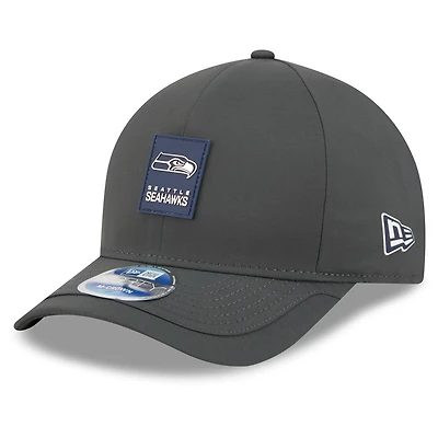 Men's New Era Charcoal Seattle Seahawks 2025 Sideline Cold Weather 9FORTY M-Crown Adjustable Hat