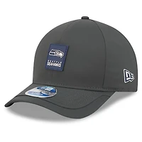 Men's New Era Charcoal Seattle Seahawks 2025 Sideline Cold Weather 9FORTY M-Crown Adjustable Hat