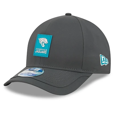 Men's New Era Charcoal Jacksonville Jaguars 2025 Sideline Cold Weather 9FORTY M-Crown Adjustable Hat