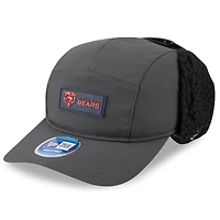 Men's New Era Charcoal Chicago Bears 2025 Sideline Cold Weather Runner Dog Ear Adjustable Hat