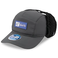 Men's New Era Charcoal New York Giants 2025 Sideline Cold Weather Runner Dog Ear Adjustable Hat