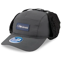 Men's New Era Charcoal Seattle Seahawks 2025 Sideline Cold Weather Runner Dog Ear Adjustable Hat