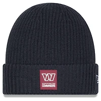 Men's New Era Charcoal Washington Commanders 2025 Sideline Cold Weather Cuffed Knit Hat