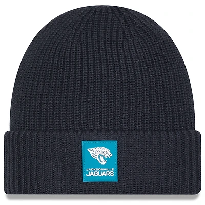 Men's New Era Charcoal Jacksonville Jaguars 2025 Sideline Cold Weather Cuffed Knit Hat
