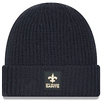 Men's New Era Charcoal New Orleans Saints 2025 Sideline Cold Weather Cuffed Knit Hat