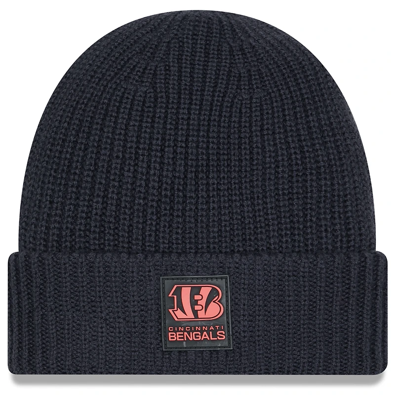 Men's New Era Charcoal Cincinnati Bengals 2025 Sideline Cold Weather Cuffed Knit Hat