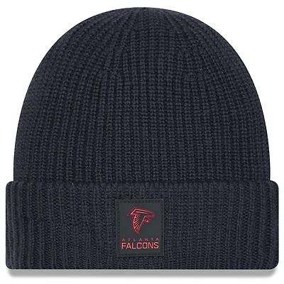 Men's New Era Charcoal Atlanta Falcons 2025 Sideline Cold Weather Cuffed Knit Hat