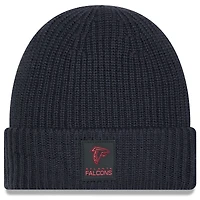 Men's New Era Charcoal Atlanta Falcons 2025 Sideline Cold Weather Cuffed Knit Hat