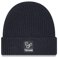 Men's New Era Charcoal Houston Texans 2025 Sideline Cold Weather Cuffed Knit Hat